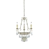 Eurofase Lighting 19358-017 Gold with Antique Silver Classics Victorian 6 Light Clairemont Chandelie
