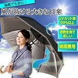 風が抜ける大きな日傘