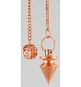 Beveled Copper Pendulum Conical Bob 8" Long