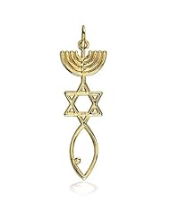 Messianic Seal Jewelry Charm in 10K gold