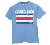 Vintage Costa Rica T-Shirt-Womens-Light Blue-Large