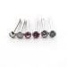 7 Pack-22G Surgical Steel Nose Studs: 6 Crystal-Opals, Pinks, Iridescents-1 Retainer-Hinged Gift Box