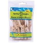 Loew-Cornell Mini Spring Clothespins 2 1/2" 24/Pkg 1021179; 3 Items/Order