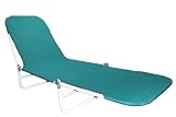 from KD & JAY Green Flat Folding Garden Sun Lounger Reclining Chair