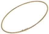 14K Yellow Gold Textured Bangle, 1.7mm