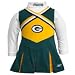 Green Bay Packers Toddler Girls Two-Piece Cheerleader Dress by Reebok, 3T