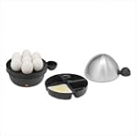 Kalorik 7-Egg Electric Egg Cooker w/4-Egg Tray EK28441