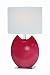 Lite Source LS-21335RED Spazio Ceramic Table Lamp, Red with Off-White Fabric Shade
