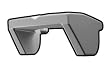 Buy Light Gray Phase I Sun Visor - LEGO Compatible Minifigure Piece Best Price.