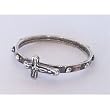 Sterling silver Rosary ring with Silver Crucifix - Size 5