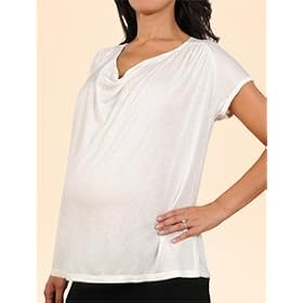 Buy A Pea in the Pod: Nicole Richie Short Sleeve Scoop Neck Drape Front Maternity T Shirt by A Pea in the Pod