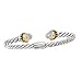 925 Silver & Diamond Bracelet with 14k Gold Accents (0.10ctw)