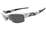 Flak Jacket Polished White/Black Iridium 000 by Oakley