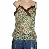 Womens Fashion Bug Dress Tank Top Leopard Large