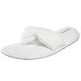 Dearfoams Womens Microfiber Terry Thong