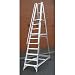 Aluminium Box Section Ladder - Two Section Push-Up 2x10 Rungs