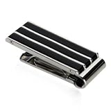 Black and Stainless Steel Money Clip