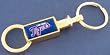 Detroit Tigers Gold Tone Valet Keychain