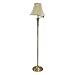 LEDL9004 Antique Brass Finish Swing Arm Floor Lamp with Bell Shade, 58 High