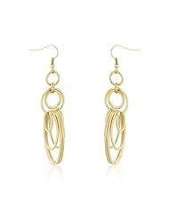 Multi-Hooplet Golden Earrings