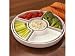 Over & Back Not So Basic White Relish Plate