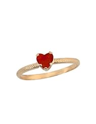 10K Gold Childrens January Birthstone Ring(size 3 1/2)