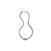 14K Yellow Gold and Sterling Silver 1/3 ct. Diamond Necklace - 16.5''
