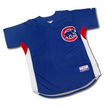 Chicago Cubs Authentic Majestic Athletic MLB Cool Base Batting Practice Jersey (Royal)