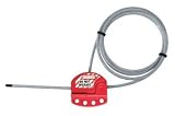 Master Lock 8611 1/4-Inch Safety Series Adjustable Cable for Lockout/Tagout