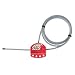 Master Lock 8611 1/4-Inch Safety Series Adjustable Cable for Lockout/Tagout