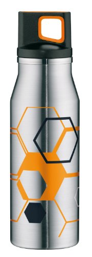 alfi elementBottle Borraccia termica Hexagon con chiusura a vite, acciaio INOX, 0,6 l alfi elementBottle Borraccia termica Hexagon con chiusura a vite, acciaio INOX, 0,6 l