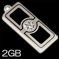【クリックで詳細表示】フラッシュメモリ My Memoria SWAROV 2GB(ブラック) AS-DW2GB-SB： 家電・カメラ