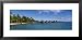 Beach Huts on the Water, Kia Ora Village, French Polynesia Framed Art Poster Print by Panoramic Images, 31x15 Image