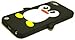 BUKIT CELL iPod Touch 5th / 6th G Penguin Silicone Case (Black) + BUKIT CELL Cloth + Screen Protector + Metallic Touch Stylus Pen [Bundle - 4 Items: case, Cloth, Stylus Pen and Screen Protector]