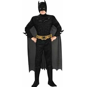 Click here to buy Kids Small Deluxe Muscle Batman Begins Costume (4-6) by Rubies.