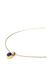1.50 Carat Genuine Blue Sapphire 14K Gold Plated Sterling Silver Pendant