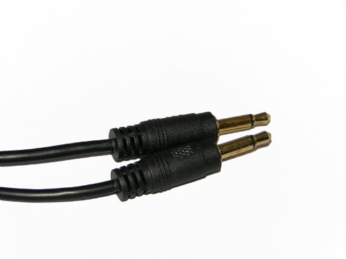 3.5mm Mono Male To Male Cable 10 ft Gold Plated