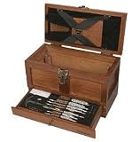 Outers 25 - Piece Universal Wood Gun Cleaning Tool Chest (.22 Caliber and up)