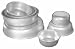 Fat Daddio's Anodized Aluminum Contour Cake Pan with Rounded Bottom Edge 6 Inch x 3 Inch