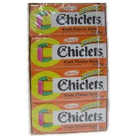 Cadbury Adams, Chiclets Gum Fruit - 12 Chiclets, 20 Packs