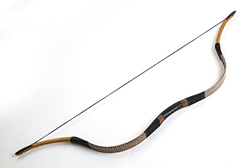  Longbowmaker Handmade Brown Snakeskin Archery Traditional Longbow Horse Bow Ox Hron H540 