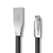 iPhone Cable , IMKEY® Apple MFi Certified 6.5 Feet Tangle-Free Zinc-Alloy Lightning to USB Cable for iPhone 6S / 6 Plus, iPhone SE, iPhone 5S 5C 5, iPad, iPod - (Black)