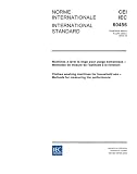 IEC 60456 Ed. 4.0 b:2003, Clothes washing machines for household use - Methods for measuring the performance