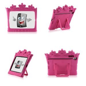 Castle Kid and Children Case Cover and Stand Kido Pink Light Weight Shock Proof Handle Case for Kids iGuy Made for iPad mini / Mini Retina 7.9 Tablet - Pink