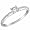 1/4 ct. Round Diamond Solitaire Ring in 14K White Gold - Size 6