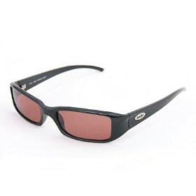 Dirty 8 Sunglasses by Bolle Hottie Shiny Black Frame with Polarized Sandstone Lenses