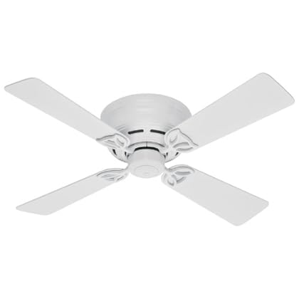 Hunter 23866 42 Inch White Lowprofile Ii Fan Terryturnerjanet