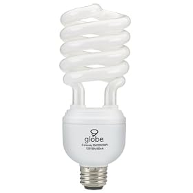 Globe 4561001 15 26 40-Watt 3-Way Compact Fluorescent Light Bulb, 4 Pack by Globe Electric