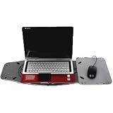 Futura Gamers Desk (Gray) W/One Max Mouse Pad And One regular Mouse Pad For That Extra Mousing Area
