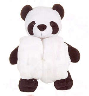 Plush Panda with Rolled up Blanket 12\